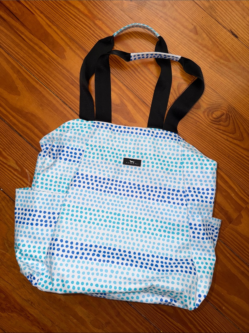 Scout Light Blue and Navy Dot Tote Bag - Women